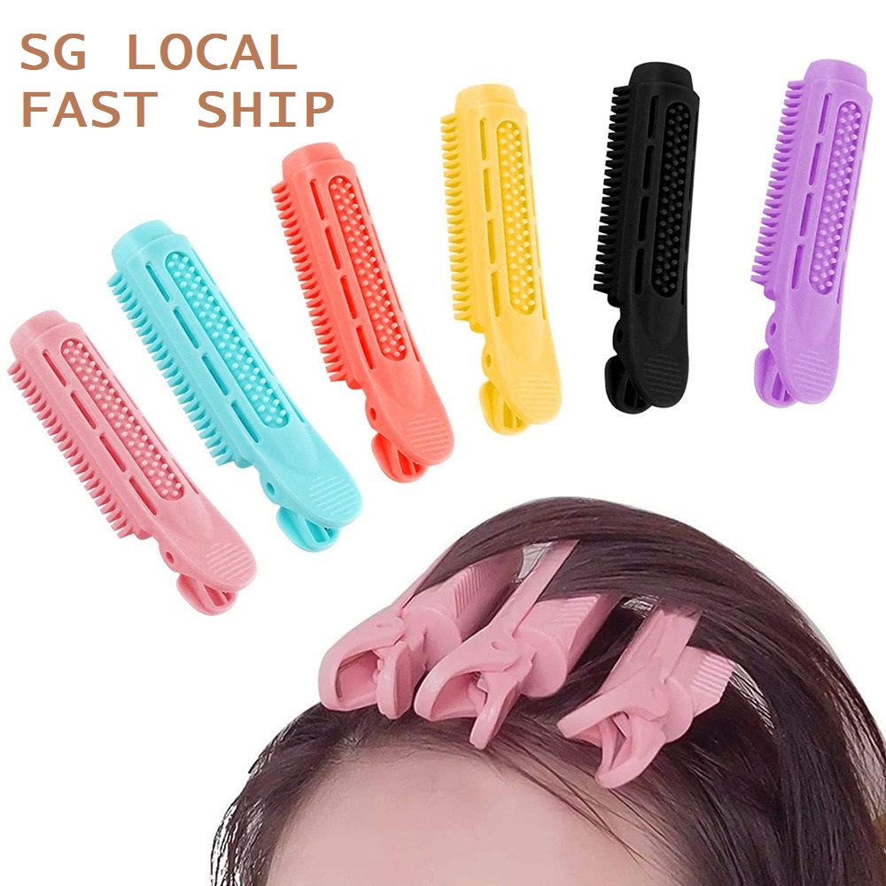 [SG | Fluffy Bangs] 3pc Set Korean Hair Root Fluffy Clip Styling Curly Hair Natural Styling Hair Volumizing Hair Clips Air Bang Curler Roller Clips