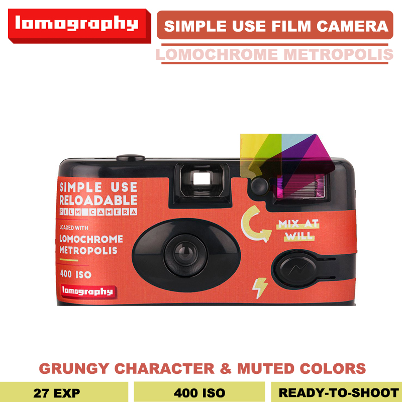 Lomography LomoChrome Metropolis Disposable Simple Single Use Film Camera 35mm 27 Exposures