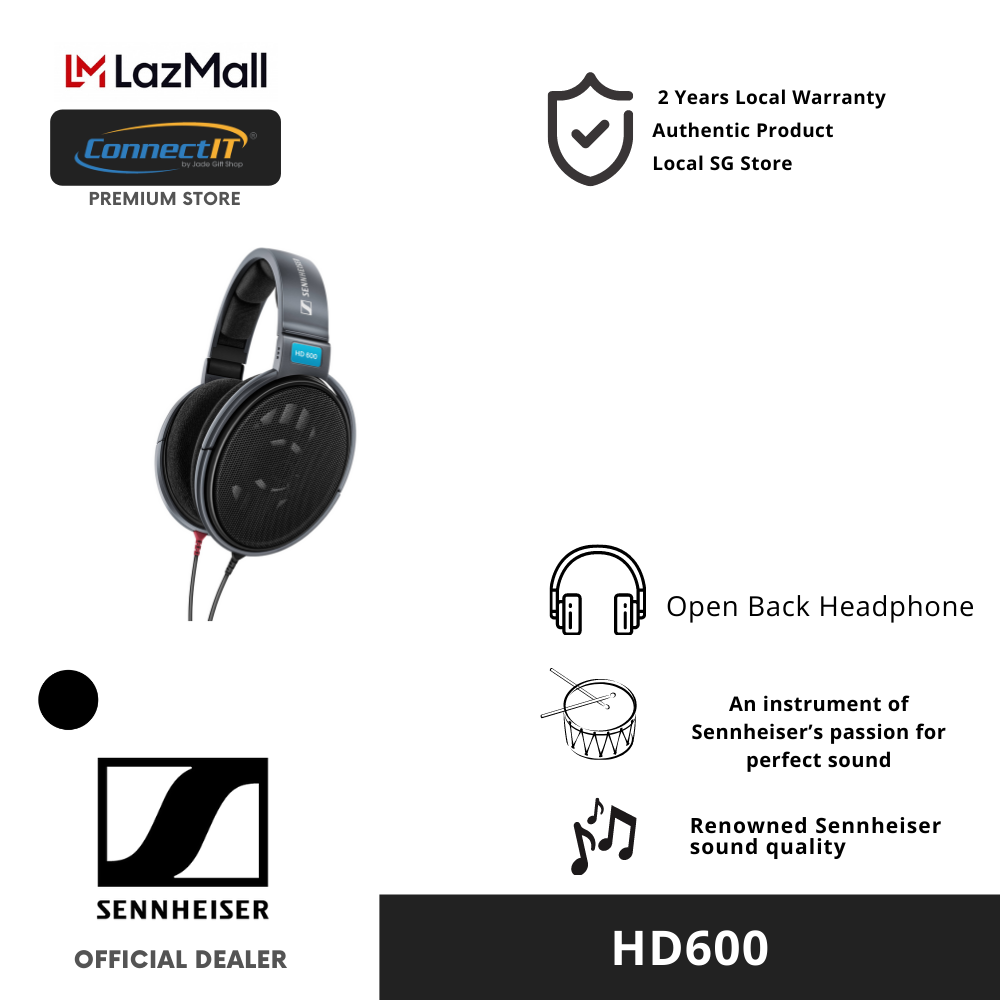 Sennheiser HD600 Premium Audiophile Open Back Headphone With 2 Years Warranty