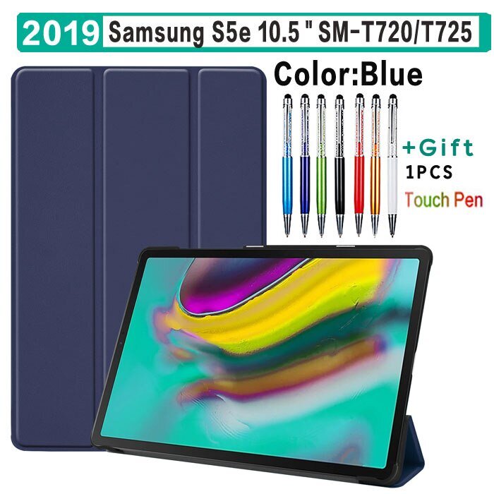Magnetic Folding Stand Cover Case For Samsung Galaxy Tab S5 E S5e 10.5&rdquo; SM-T720 T725 PU Flip Leather Case For Samsung S5E T725C