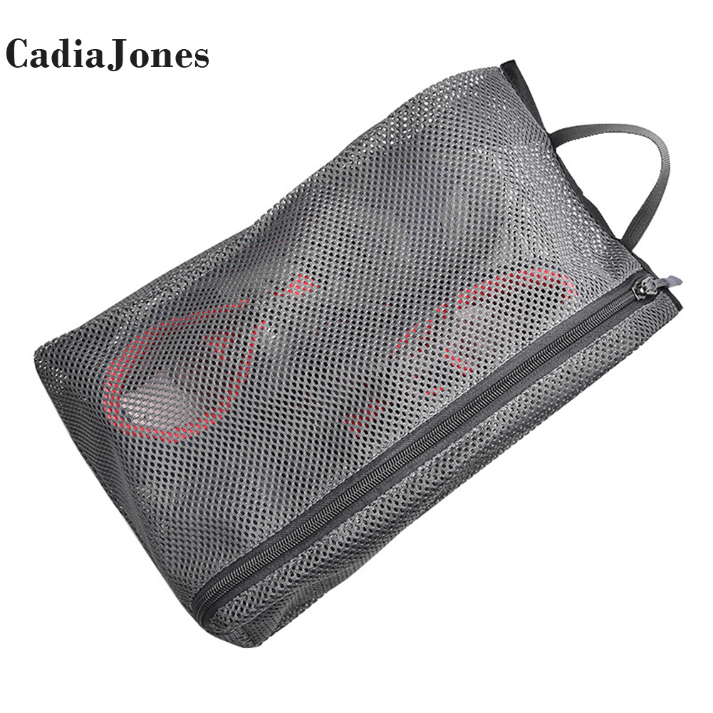 21x9x30.5cm Travel Mesh Bags Luggage Organizer Clothes Cosmetic Makeup Shoes Storage Pouch