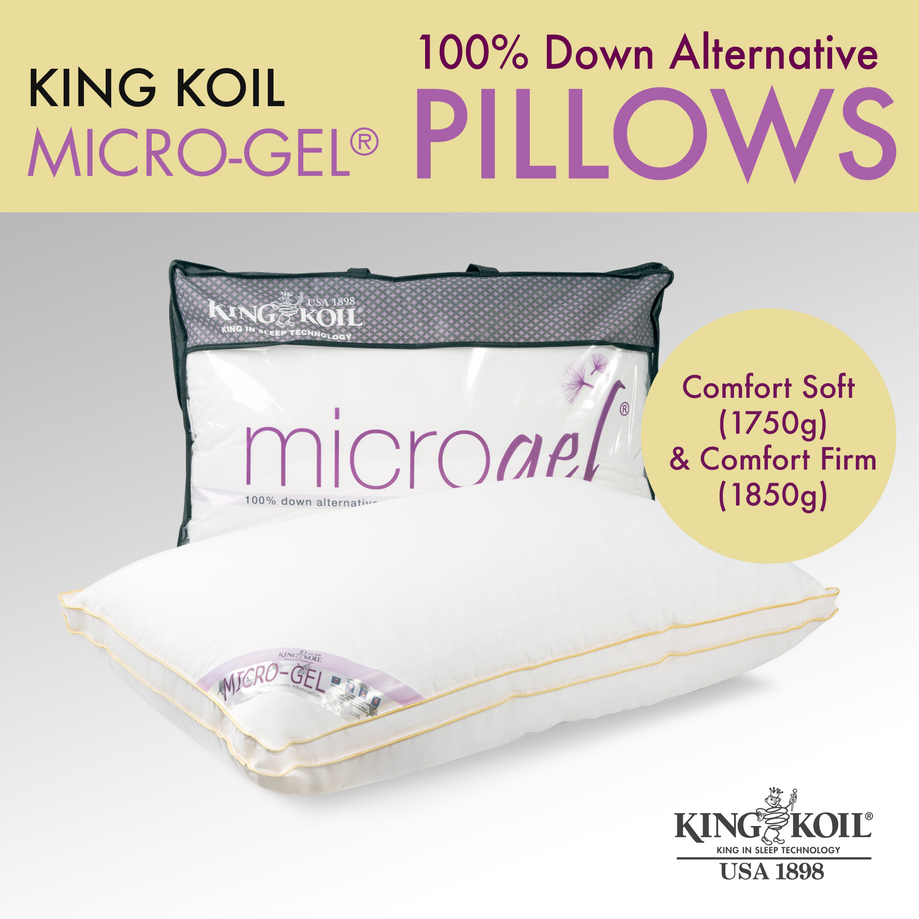 Micro-Gel Comfort Pillow