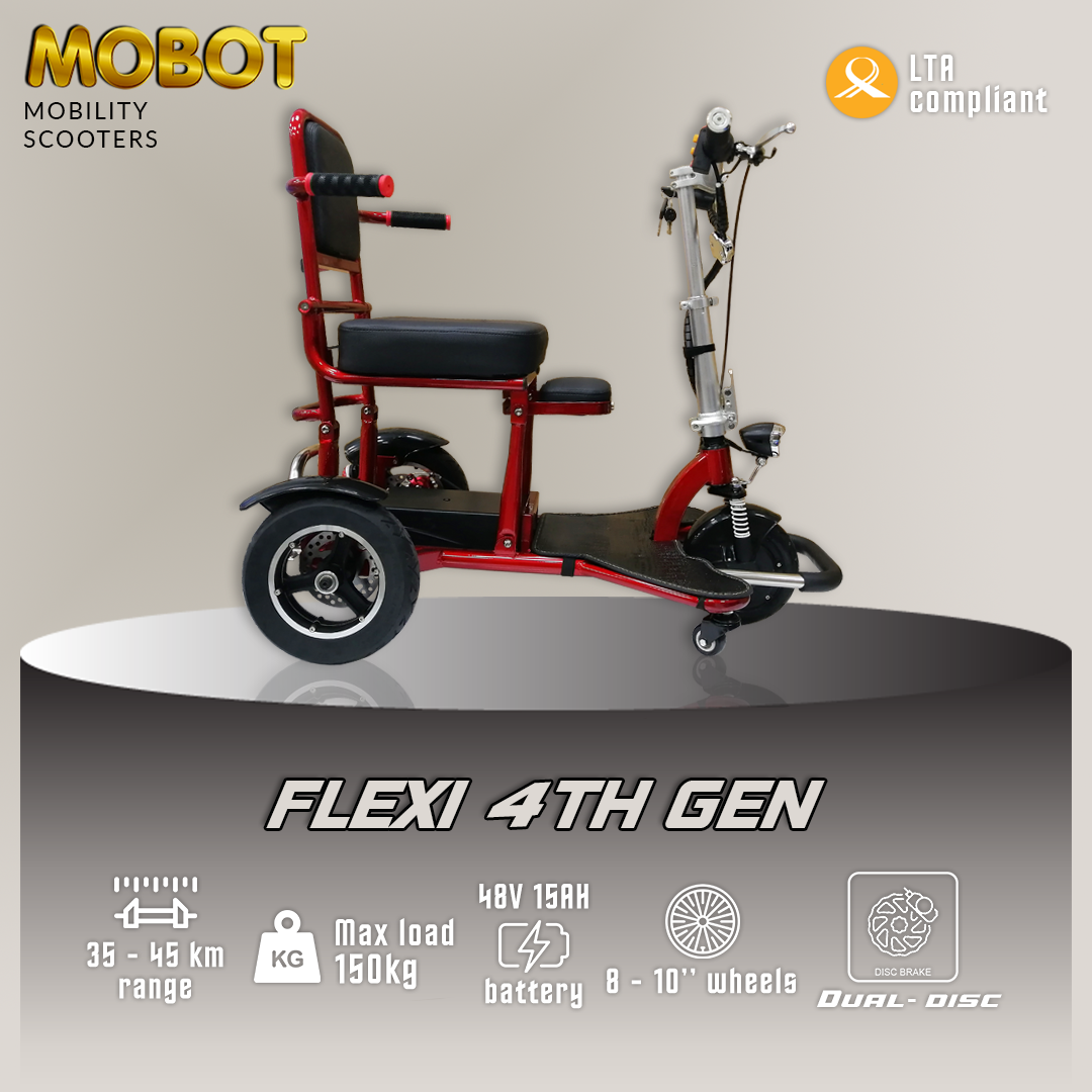 FLEXI 4th Gen 3 Wheels Mobility Scooter