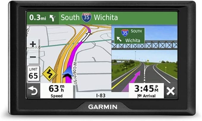Garmin Drive 52, GPS navigator with a 5-inch display, simple on-screen menus and easy-to-read maps