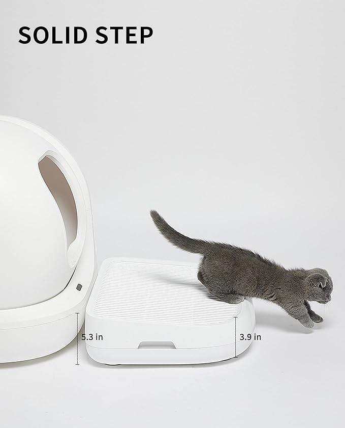 PETKIT Cat Litter Ramp for All PETKIT Self-Cleaning Cat Litter Boxes, Double Layered Litter Trapper, Easy Clean Cat Litter Step and Stair